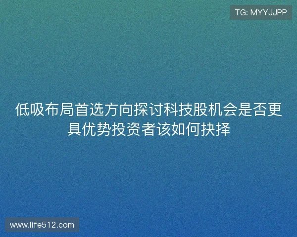 低吸布局首选方向探讨科技股机会是否更具优势投资者该如何抉择