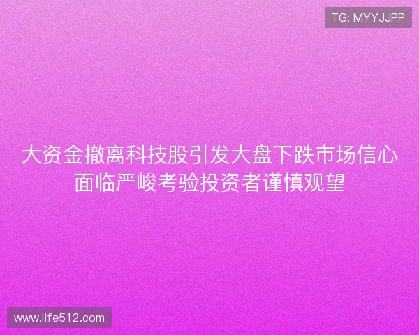 大资金撤离科技股引发大盘下跌市场信心面临严峻考验投资者谨慎观望